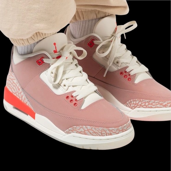 women's air jordan 3 rust pink